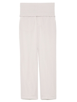 シャーリングベルト付テーパードパンツ/IVR