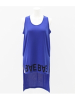 【UNDER ANAP】プリントレイヤードタンクトップワンピース/ブルー(019)