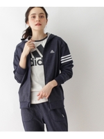 adidas ロゴ入りジップアップパーカ/ブラック(019)