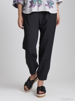 シアバター2ＷＡＹストレッチ裾リボンパンツ/ベージュ