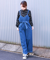 デニムオールインワン