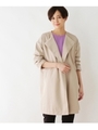ノーカラードロップコート/ライトベージュ(051)