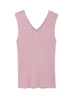 ノースリーブラメニット/PNK