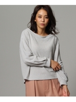 ループオフショル風プルオーバー/ライトグレー(411)