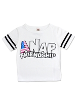 【ANAP KIDS】袖ライン入りビックTシャツ/ホワイト(001)