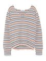 【emmi atelier】ミドルシンプルニットプルオーバー/WHT