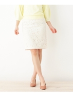 スカラコードレーススカート/ネイビー(093)