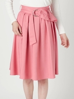 ツイルウエストリボンスカート/PNK