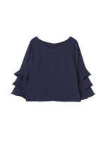 ティアードスリーブブラウス/ホワイト(030)