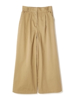 タックワイドチノパンツ/ベージュ(040)