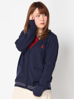 ライオン刺繍Ｖネックカーディガン