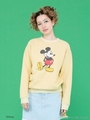Disney★mickey mouse sweater/YELLOW
