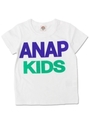 【ANAP KIDS】NETオリジナル・配色ロゴTシャツ/ホワイト(001)