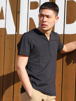 【2018春夏商品】VネックヘンリーTEE