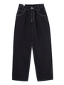 WIDE TAPERED PANTS/ブラック