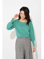スプリングマトンスリーブニット/グリーン(140)