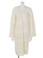 フレアＳＬＶミディｋｎｉｔカーデ/WHT