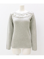 【ANAP】フロントデザインスプリングニット/グレー(006)