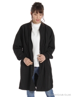 ベルト付ロングMA-1ブルゾン/クロ