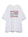 ロゴビッグTシャツ/WHTxBLK