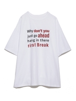 ロゴビッグTシャツ/WHTxBLK