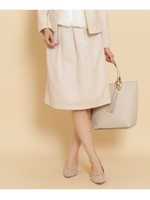 ウェーブヤーンツイードスカート/ベージュ(052)