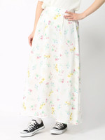 WEGO/フラワーマキシフレアスカート