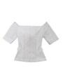 2way cottonlace blouse/white