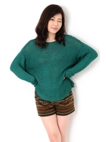 LリリーヤーンニットTOP/GREEN