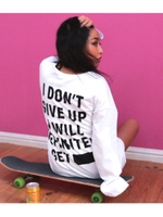 【ANAP】WASHカットソープリントロングTシャツ/ホワイト(001)