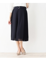 innowave シフォンガウチョパンツ/ネイビー(093)