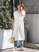 【Cl】デザインマキシワンピース/O.WHT