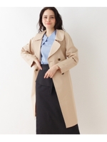 【WEB&一部店舗限定販売】チェック柄スプリングコート/ライトベージュ(051)