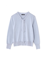 ◆大きいサイズ◆ボウタイニット/ブルー(110)