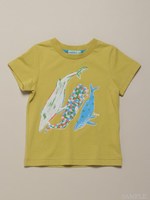 クジラプリント Tシャツ/ライトグリーン