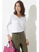 コットンポリエステルハイゲージニット/ホワイト(030)