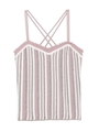 ストライプニットビスチェ/PNK