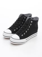 ハイカットスニーカー/クロ