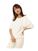バッククロスニットトップス/WHITE