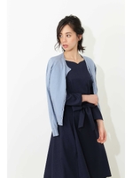 ファイン天竺ニットカーディガン/ブルー(110)