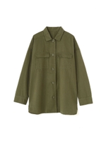 フリルミリタリージャケット/カーキ(180)