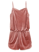 ベロアロンパース/PNK