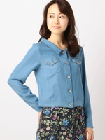 後ろリボンＧジャン/ライトブルー