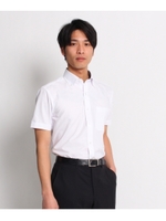 半袖市松ドビードレスシャツ/ホワイト(001)