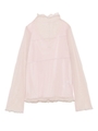 ウェービードットチュールプルオーバー/PNK