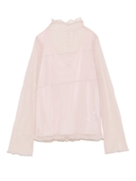 ウェービードットチュールプルオーバー/PNK