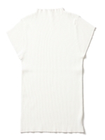 キャップスリーブニットトップス/ホワイト