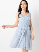 フィットアンドフレアドレス《結婚式/二次会/謝恩会/パーティー》/ライトブルー