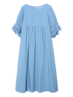 LACE SLEEVE DRESS/ライトブルー