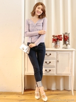 スーパーストレッチスキニーDENIM/ネイビー